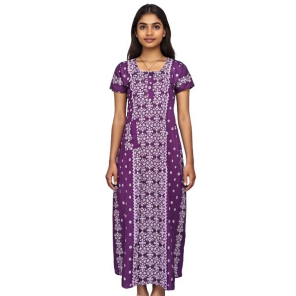 Nighty - Churidhar Cut -  Purple