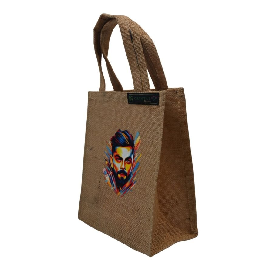 Printed jute bag - Image 4