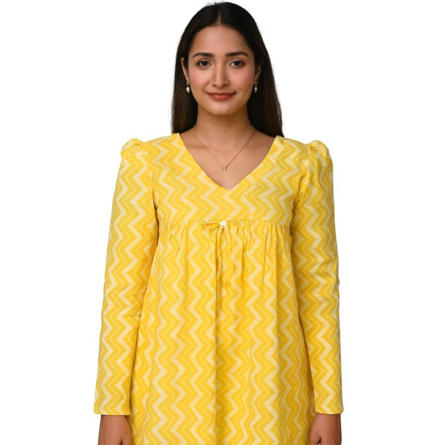Short kurti Yellow