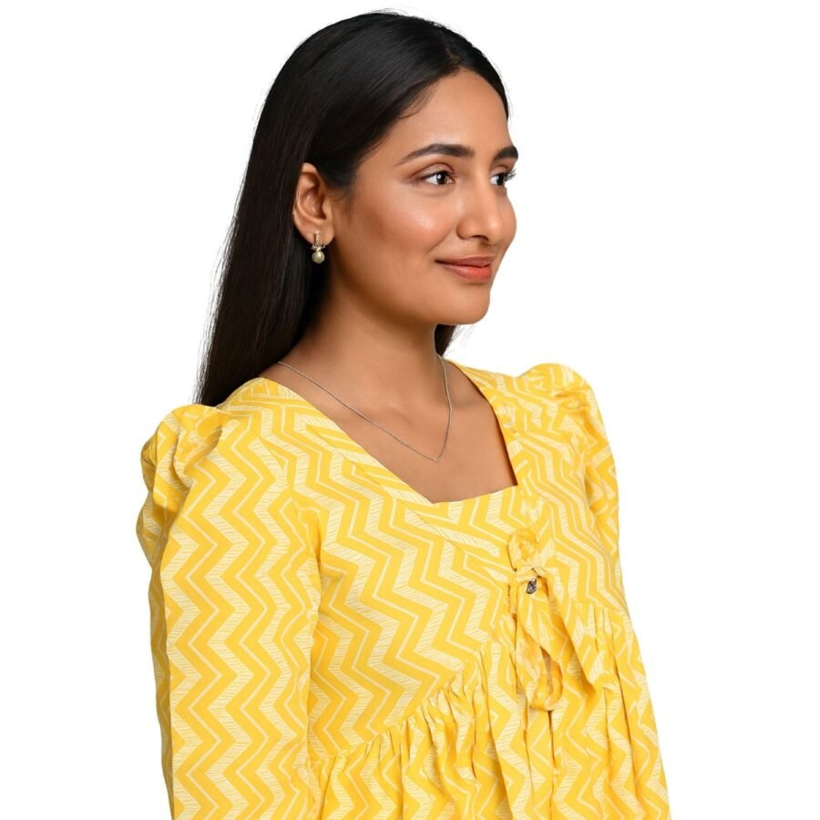 Short kurti Yellow - Image 4